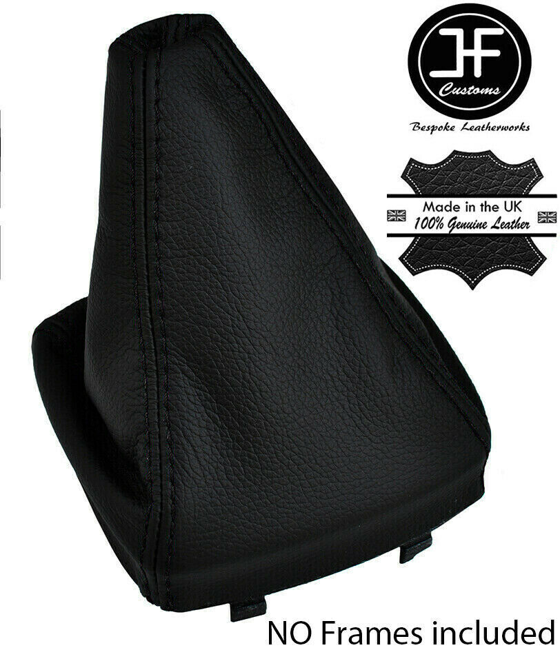 BLACK STITCHING MANUAL LEATHER GEAR GAITER BOOT FOR FORD MK4 MONDEO 2007-2013