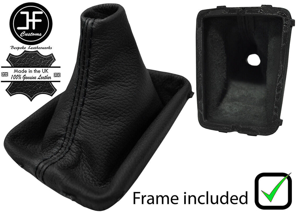 BLACK STITCH LEATHER MANUAL GEAR+PLASTIC FRAME FITS VOLVO S60 V60 MK2 10-18
