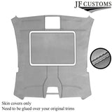 BLACK STITCH SUNROOF HEADLINER L GREY LUXE SUEDE COVER FOR BMW6 E63 04-10 COUPE