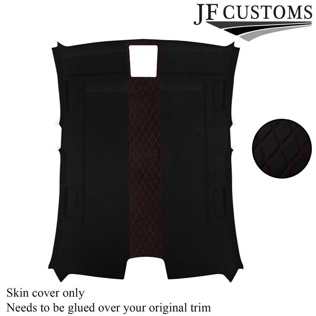 DSG2 RED STITCH LUXE SUEDE HEADLINER COVER FOR BMW F30 11-19 SALOON 5DR