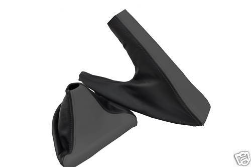 FITS BMW 1 SERIES GEAR HANDBRAKE GAITER D GREY BLACK 2004+ CUSTOM NEW MADE IN UK