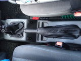 SILVR STITCH FITS FORD TRANSIT CONNECT HANDBRAKE GEAR GAITER BLACK LEATHER 02-09
