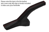 RED STITCHING LEATHER SKIN HANDBRAKE GAITER FITS CHEVROLET AVEO 2012-2015