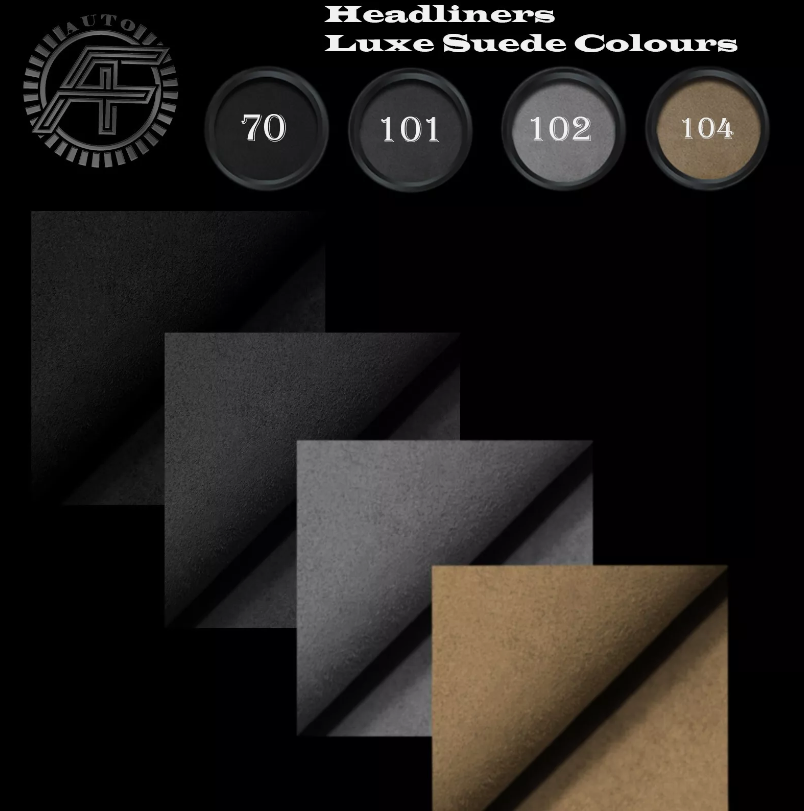 PURPLE STITCH ROOF HEADLINING LUXE SUEDE SKIN COVER FOR NISSAN SKYLINE R33 93-98