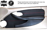 RED STITCH 2X FRONT DOOR CARD TRIM LEATHER COVERS FITS PONTIAC FIREBIRD 93-02