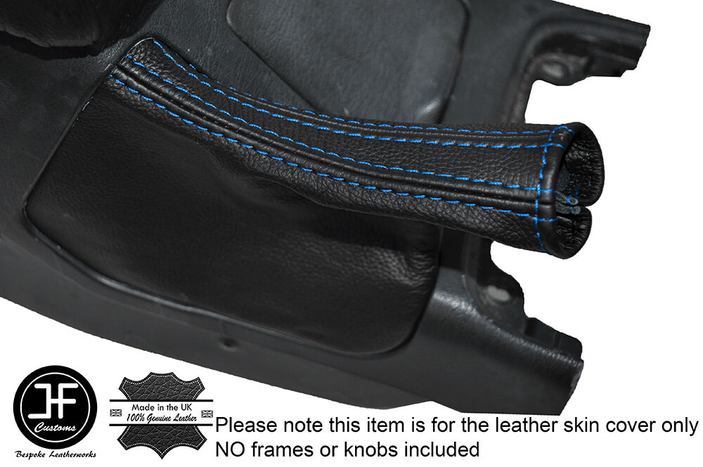 BLUE STITCH LEATHER SKIN HANDBRAKE GAITER FITS TOYOTA JZX90 CHASER 1992-1996