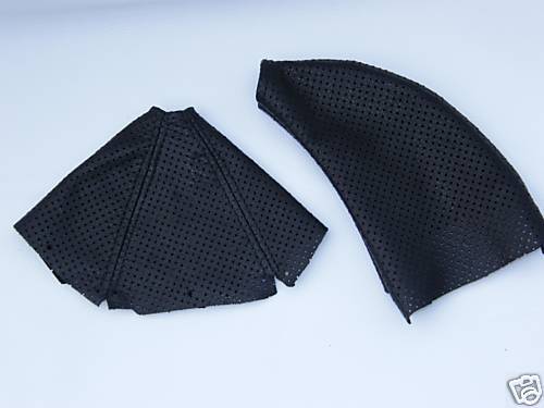 FITS MAZDA MX5 GEAR & HANDBRAKE GAITER PERFORATED LEATHER CUSTOM NEW MADE IN UK