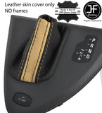 BLACK & BEIGE STRIPE AUTO AUTOMATIC GEAR GAITER FITS BMW 6 SERIES E63 E64 04-06