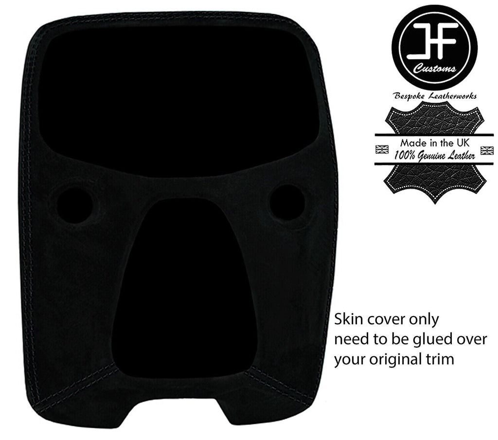 BLACK STITCH CENTRE DASH TRIM SUEDE COVER FOR TOYOTA AYGO 2014-2019 CUSTOM NEW