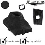 BLACK SUEDE AUTO GEAR GAITER AND TOP KNOB COVER + FRAMES FOR AUDI A7 18-22