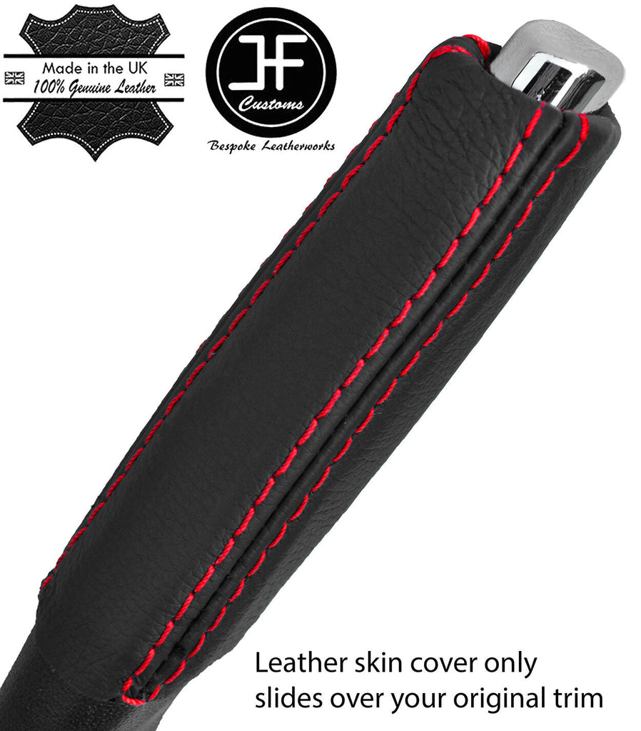 RED STITCH LEATHER HANDBRAKE HANDLE COVER FITS MERCEDES A CLASS W169 04-12