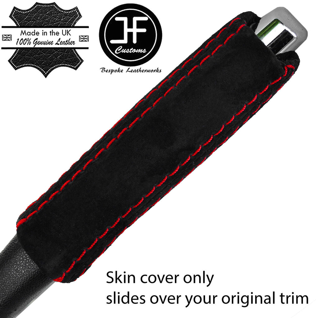 RED STITCH HANDBRAKE HANDLE SUEDE COVER FITS MERCEDES A CLASS W169 2004-2012