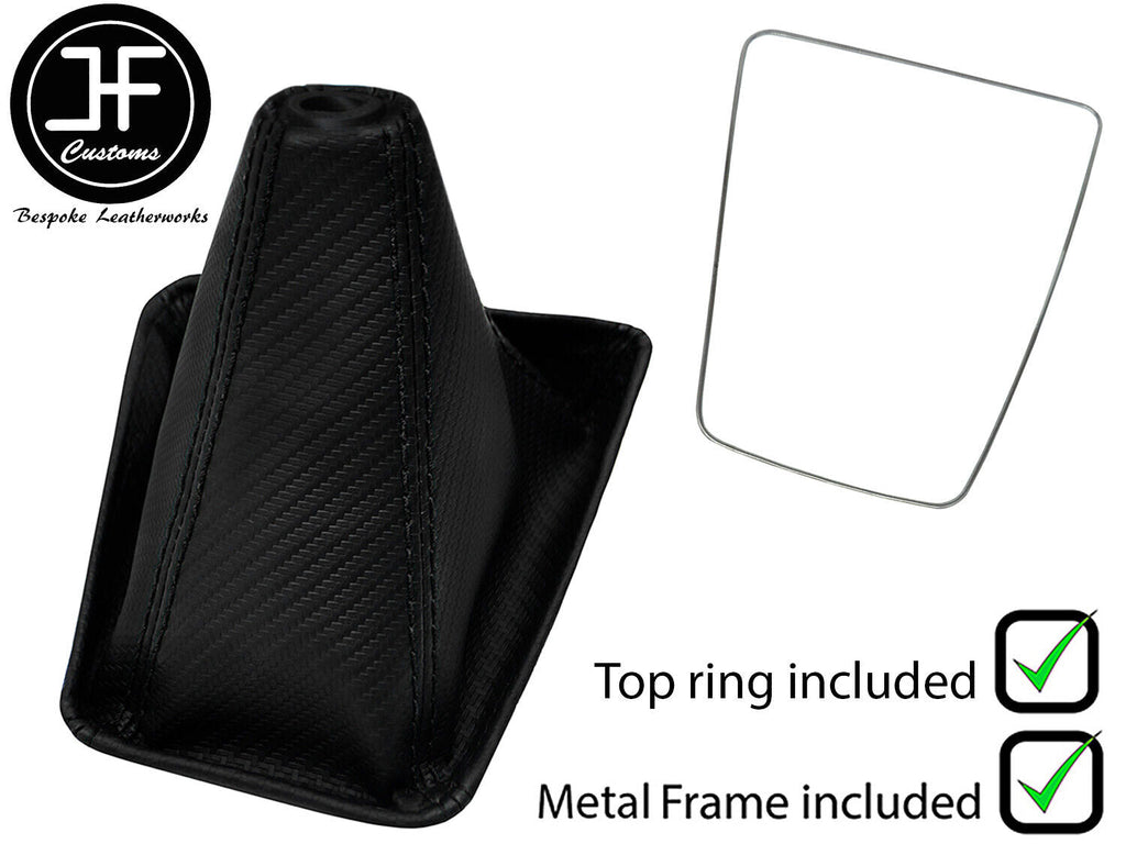 BLACK STITCH CARBON VINYL GEAR+FRAME+TOP RING FOR NISSAN SKYLINE R32 89-1993