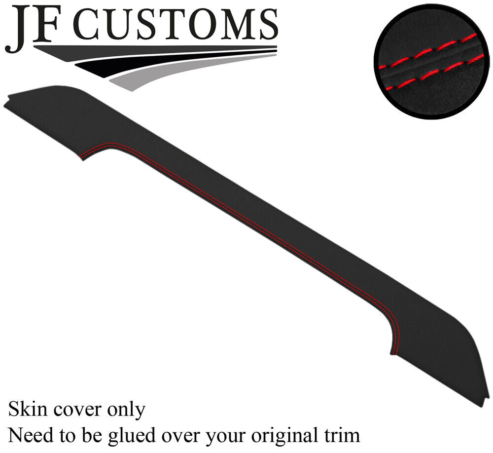 RED STITCH REAR ROOF TRIM LUXE SUEDE COVER FOR LAND ROVER DEFENDER 110 SW