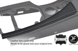 GREY STITCH CENTER CONSOLE TRIM LEATHER COVER FOR BMW 5 SERIES E60 E61 03-11