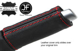 RED STITCH TOP GRAIN LEATHER HANDBRAKE HANDLE COVER FITS CORVETTE C6 2005-13