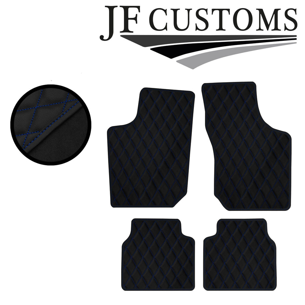 BLUE DIAMOND STITCH VINYL 4XTAILORED FLOOR CARPET FOR VAUXHALL CORSA B 93-01