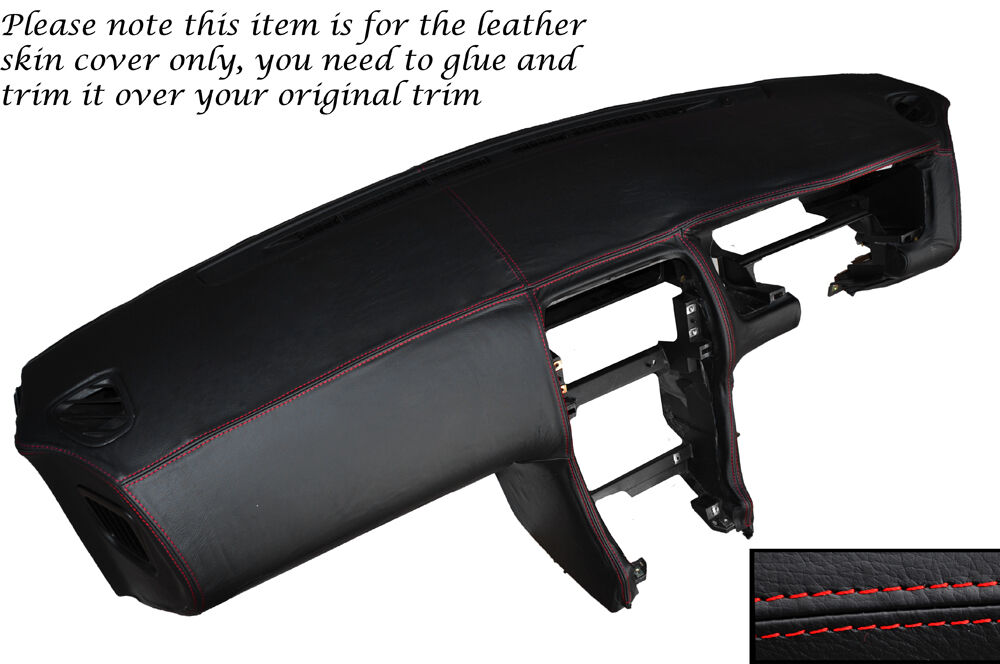 RED STITCH DASH DASHBOARD LEATHER SKIN COVER FITS NISSAN S14 200SX 1994-1999