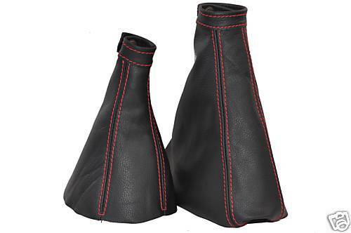 FITS  ALFA ROMEO GTV/SPIDER 2 X GAITERS SET RED STITCHING NEW CUSTOM NEW