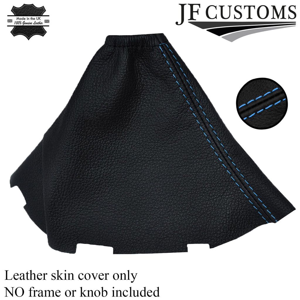 BLUE STITCH FITS TOYOTA AURIS REAL LEATHER MANUAL GEAR GAITER 2007-2011