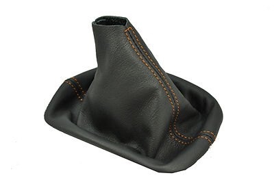 FITS FORD MUSTANG 2005-2008 SHIFT BOOT orange stitch CUSTOM NEW MADE IN UK