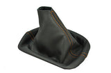 FITS FORD MUSTANG 2005-2008 SHIFT BOOT orange stitch CUSTOM NEW MADE IN UK