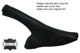 BLACK STITCHING LEATHER SKIN HANDBRAKE GAITER FITS HYUNDAI VELOSTER 2011-2015