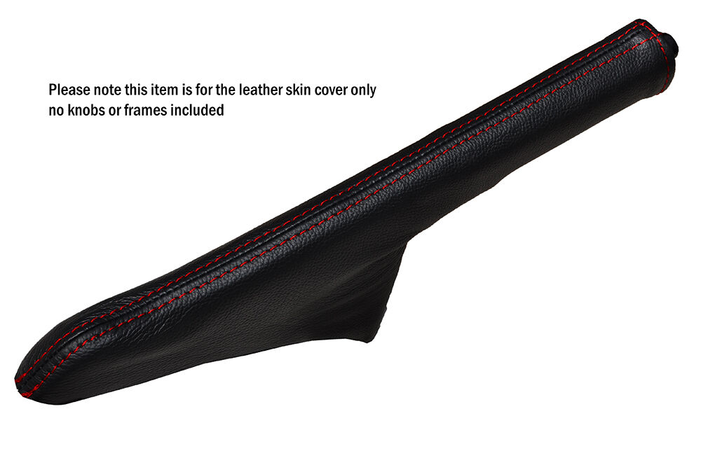 RED STITCH LEATHER HANDBRAKE GAITER FITS FORD ESCORT MK3 MK4 XR3I RS TURBO