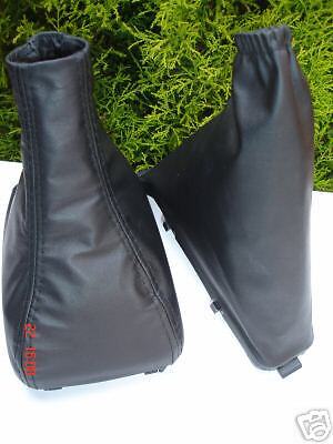 FITS OMEGA CARLTON BLACK LEATHER GEAR/HANDBRAKE GAITER CUSTOM NEW MADE IN UK