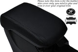 BLACK STITCH ARMREST LID LEATHER COVER FOR MITSUBISHI LANCER EVO 10 X 08-16