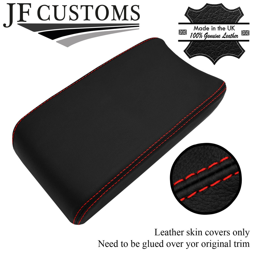 RED STITCH LEATHER ARMREST LID COVER FITS MITSUBISHI ECLIPSE CROSS 17-21