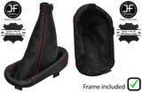 RED STITCH LEATHER MANUAL GEAR+PLASTIC FRAME FOR FIAT SEICENTO 1998-2004