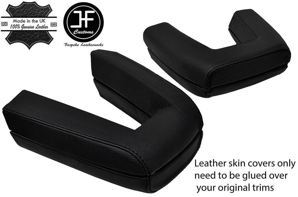 BLACK STITCH ROLL OVER BAR REAL LEATHER COVERS FITS BMW Z4 E85 ROADSTER 03-09