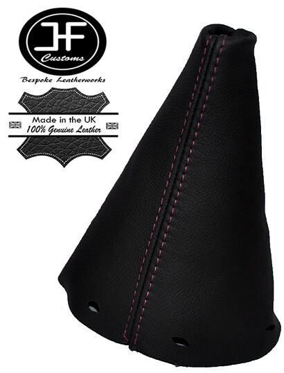 PINK STITCHING MANUAL LEATHER GEAR GAITER FITS MINI COOPER R50 R53 2001-2006