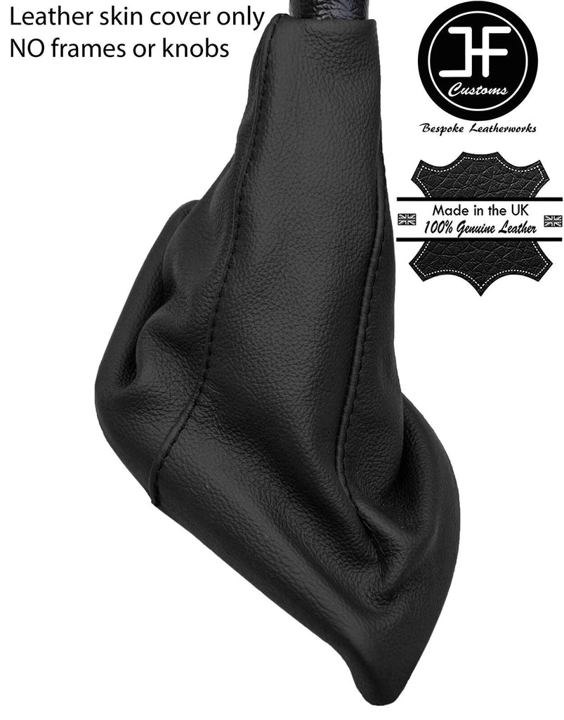 BLACK TOP GRAIN GENUINE REAL LEATHER GEAR GAITER FITS PEUGEOT 806 1994-2006
