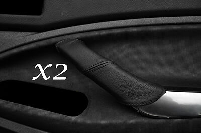 BLACK STITCH FITS FORD KUGA 08-12 2X REAR LEATHER DOOR HANDLE COVERS ONLY