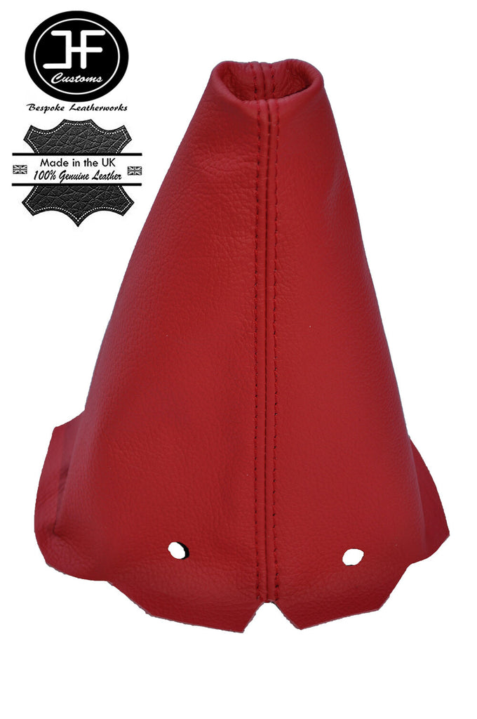 RED LEATHER GEAR GAITER FITS PEUGEOT 306 HATCHBACK ESTATE CABRIO CONVERTIBLE