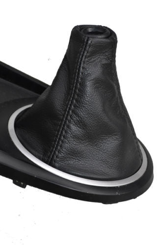 FITS HYUNDAI COUPE 02-2006 GEAR GAITER  LEATHER BLACK ST CUSTOM NEW MADE IN UK