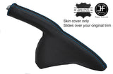 BLUE STITCH TOP GRAIN LEATHER HANDBRAKE GAITER FITS HONDA CIVIC TYPE R S 06-11