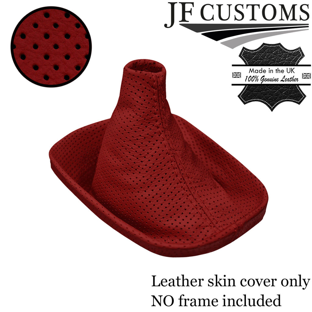 D RED PERFORATED LEATHER MANUAL GEAR GAITER FITS BMW 3 SERIES E21 1975-1984