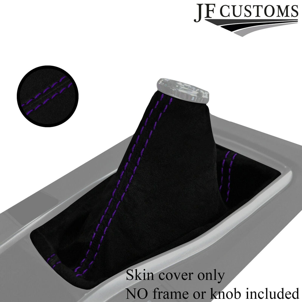 PURPLE STITCH REAL SUEDE MANUAL GEAR GAITER FITS HONDA CIVIC MK10 2017-2019