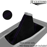 PURPLE STITCH REAL SUEDE MANUAL GEAR GAITER FITS HONDA CIVIC MK10 2017-2019