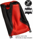 BLACK & RED MANUAL LEATHER GEAR GAITER FITS HONDA CIVIC 92-00 3D HATCHBACK