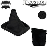 BLACK STITCH LEATHER GEAR+SURROUND COVER+FRAMES FOR BMW E46 99-05 COUPE JF2