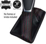 RED STITCH AUTO AUTOMATIC LEATHER GEAR GAITER FITS AUDI A7 2010-2016 CUSTOM NEW