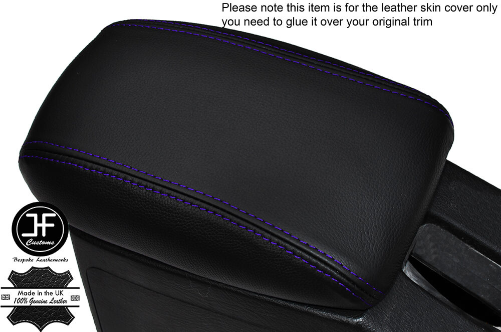 PURPLE STITCHING ARMREST LID LEATHER COVER FITS HONDA CIVIC MB6 MC MA 1996-2000