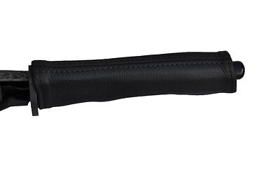 black stitch FITS VOLVO S40 V40 00-04 LEATHER HANDBRAKE HANDLE COVER ONLY