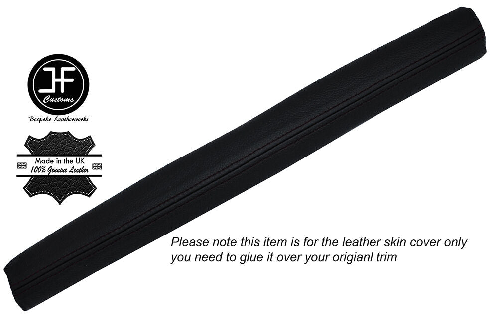 BLACK STITCHING DASH DASHBOARD TRIM LEATHER SKIN COVER FITS RENAULT 8 GORDINI