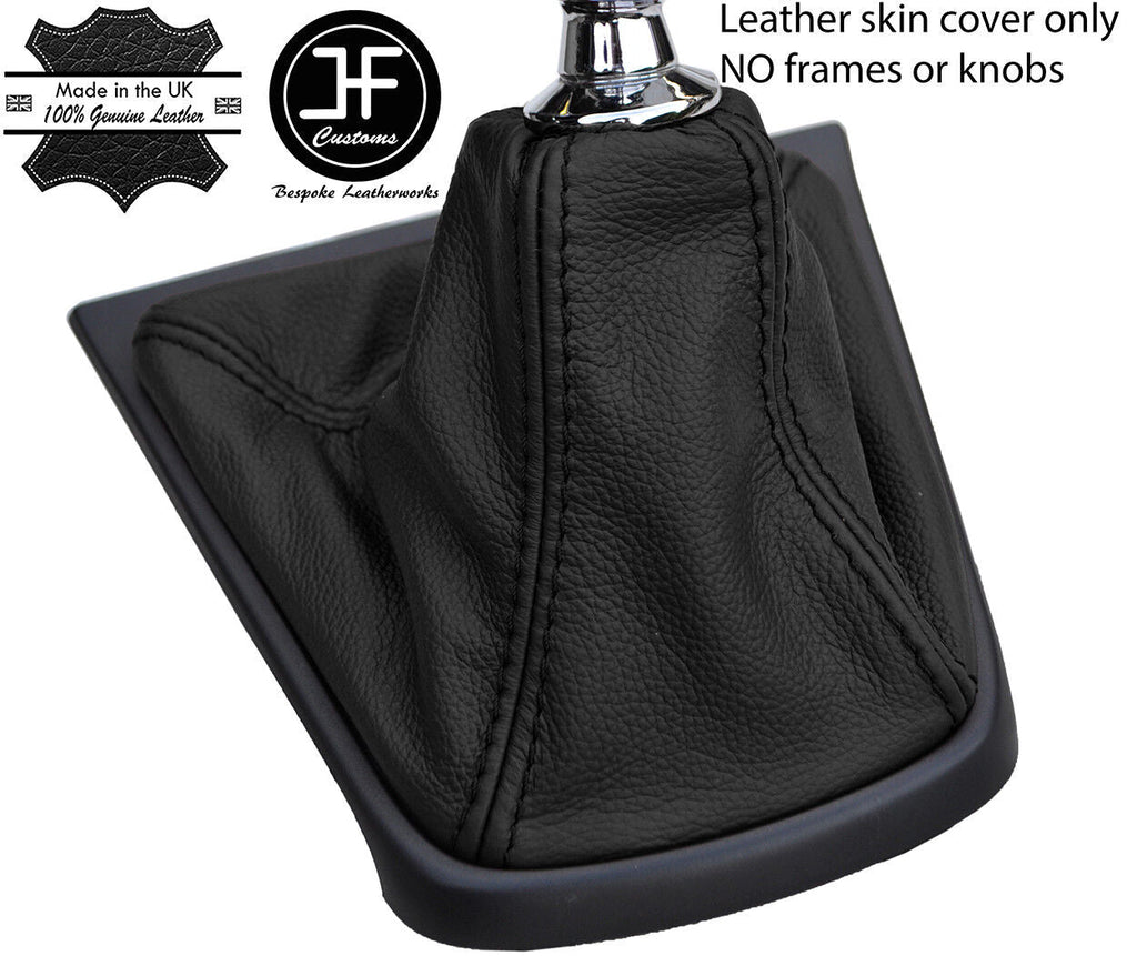 BLACK TOP GRAIN REAL LEATHER MANUAL GEAR GAITER FITS JAGUAR X-TYPE 2001-2009