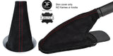 RED STITCH REAL SUEDE GAITER & HANDBRAKE SET FOR BMW MINI COOPER R55 R56 R57